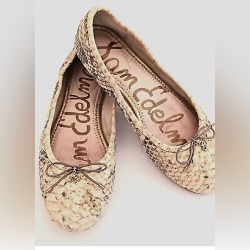 Sam Edelman Felicia Snakeskin Flats 🐍
